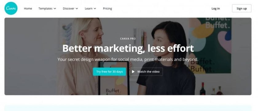 Canva Pro Homepage > Canva Pro Review: A Design Tool with Unlimited Stock Images