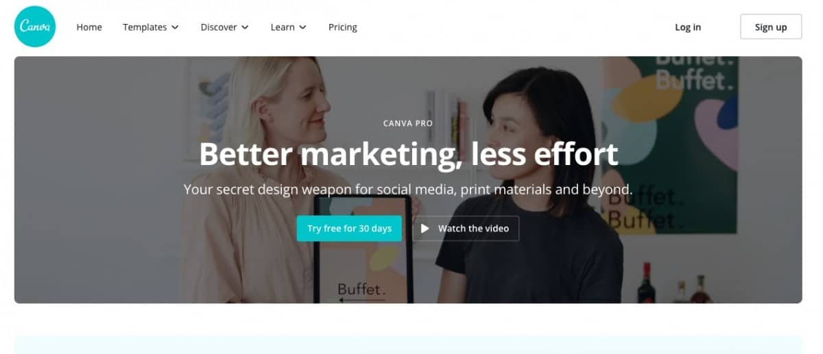 canva pro pricing, canva website screenshot