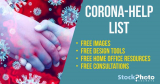Home But Not Stuck! The Corona-Help List of Free Images & Resources