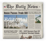 What are editorial images licences?