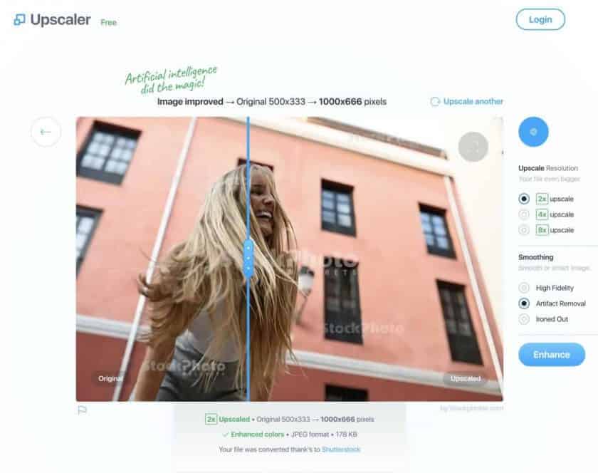 Free Tools and Software example image upscaler stockphoto > Free Tools and Software