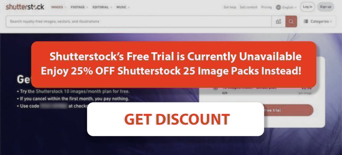 How to Try Shutterstock for One Month for Free Shutterstock Free Trial Discount