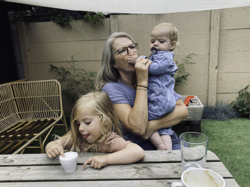 iStock Signature: Dare to Stand Out in a World Full of Ordinary Visuals Grandmothger takes care of her grandchildren. iStock Signature
