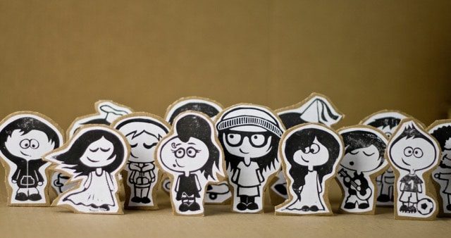 The 60 Most Downloaded Images in 2018 from Top Stock Photo Agencies Compared Paperboard Cutouts Happy People Cartoon