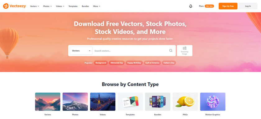 Top Budget-Friendly Stock Photo Services Worth Exploring Screenshot Vecteezy Mainpage > Top Budget-Friendly Stock Photo Services Worth Exploring