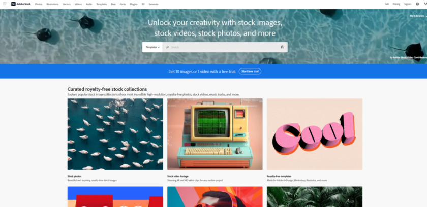 Comparing Stock Photo Options: Getty Images and Adobe Stock Adobe Landingpage