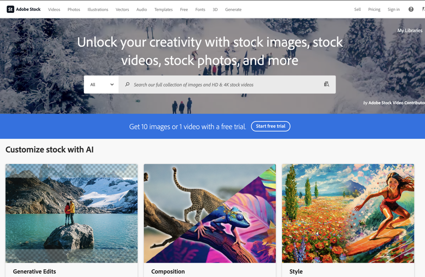 Exploring Other Options: Top Sites Like Shutterstock for Royalty-Free Images Adobe Stock Home