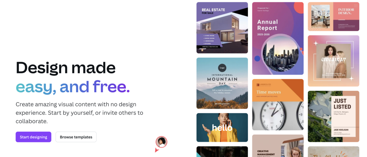 canva pro pricing, canva free home page