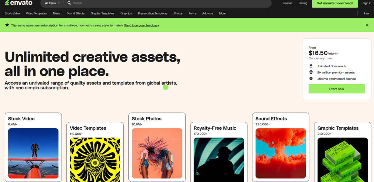 Envato screenshot, envato elements coupon 