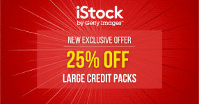 istock 25 off large credit packs > Home