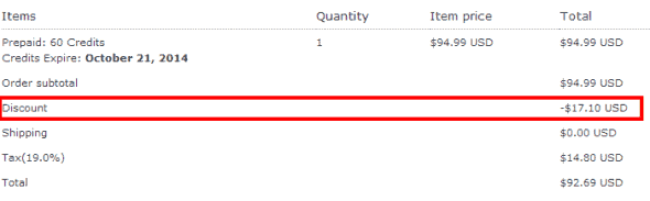 iStock coupon applied