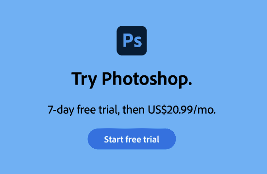 Unlock Your Creativity with An Adobe Photoshop Trial ADPS try it screenshot