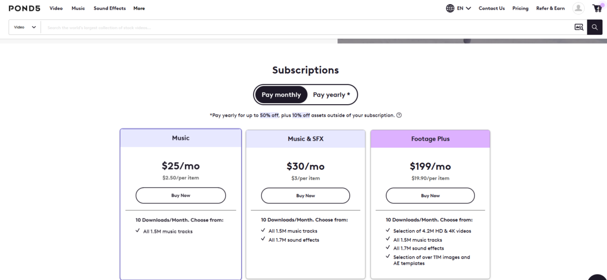 Pond5 Review - Video-Specialized Agency with Bonus Stock Images Pond5 subscriptions