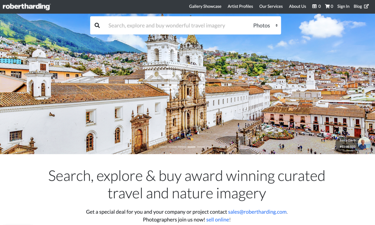 robert harding homepage