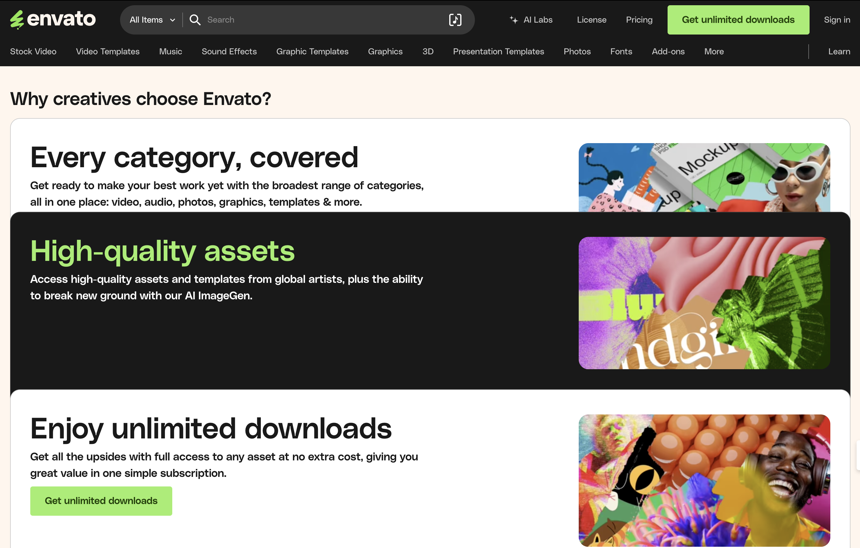 Inside Envato: A Complete Look at What You Get with Your Subscription envato features