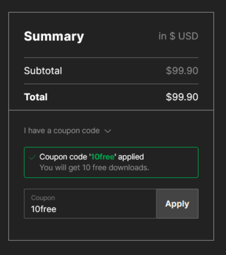 SP Checkout Screenshot 3 > EXCLUSIVE Stockphotos.com Coupon - 10 Extra Free Images with your Subscription!