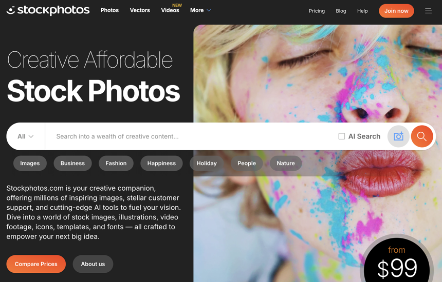 Exploring Other Options: Top Sites Like Shutterstock for Royalty-Free Images Stockphotos com homepage